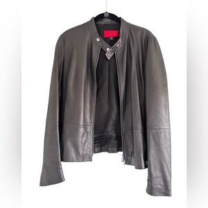 Hugo Boss Women's Black Leather Jacket